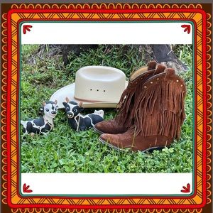 🐴 Girls Fringe size 13 Smokey Mountain Cowgirl Boots